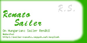 renato sailer business card